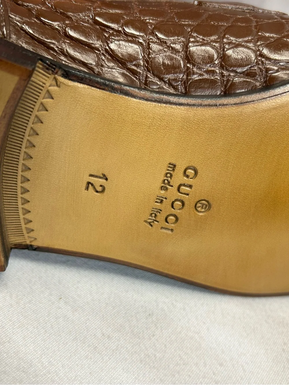 Gucci Men's Gucci Jordaan crocodile loafer